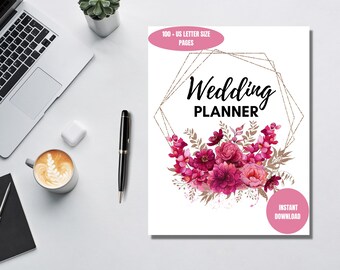 Hochzeitsplaner: Kalender mit 100 Seiten & Checkliste (Digitaler Download)