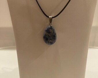 Blaue Spitze Achat Halskette