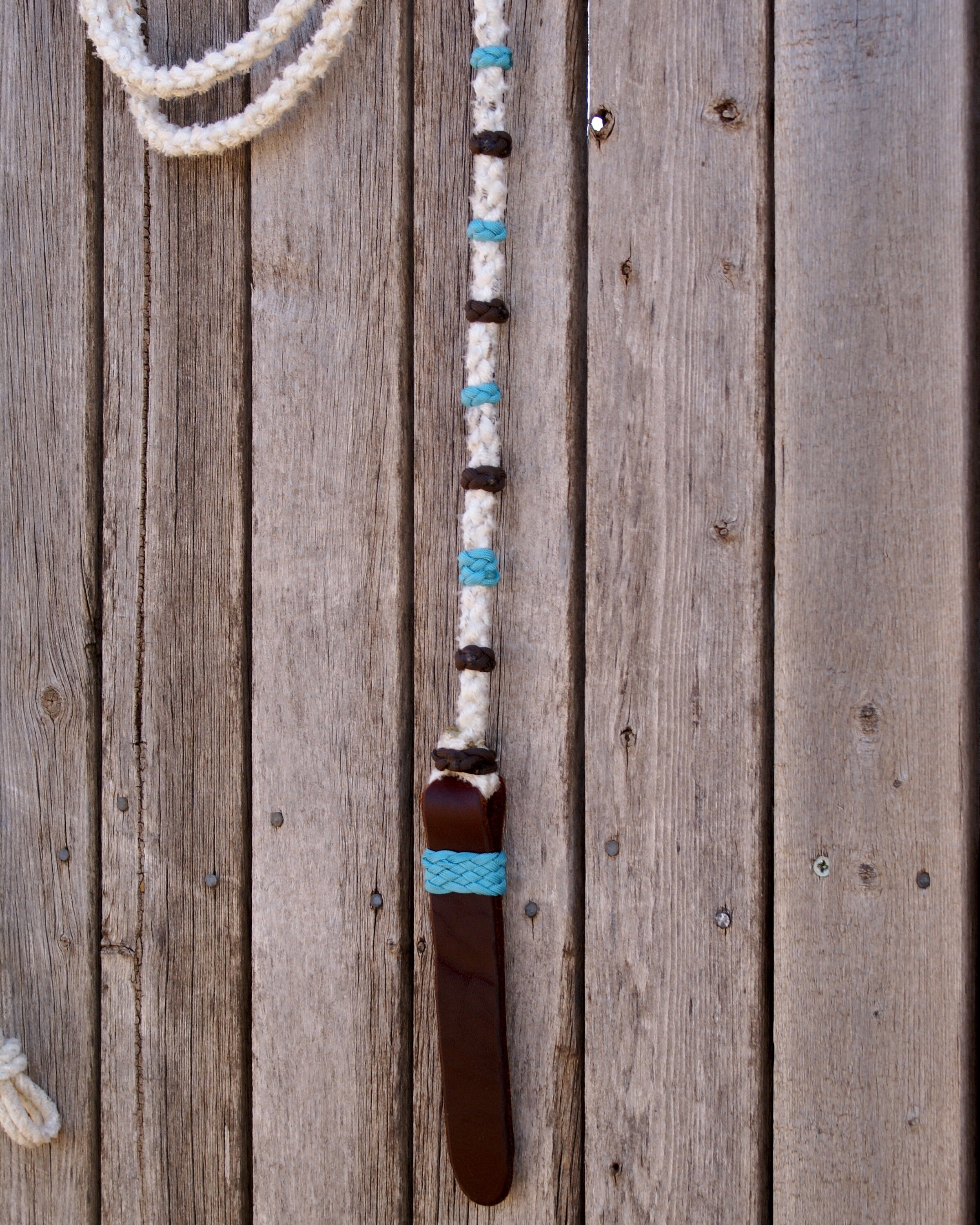 Hand-braided Nylon Ranch Rope Romal Rein Extra Long 60 Long Reins ...