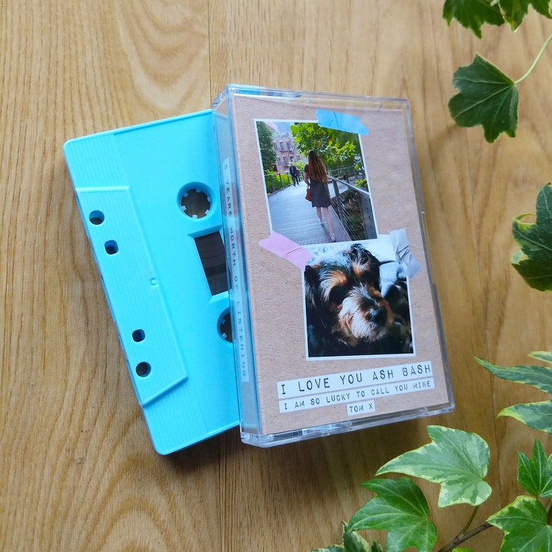 Custom Mixtape Cassettes Personalised Audio Cassettes with Custom Artwork Options & Multiple Colour Choices 60 min length image 3