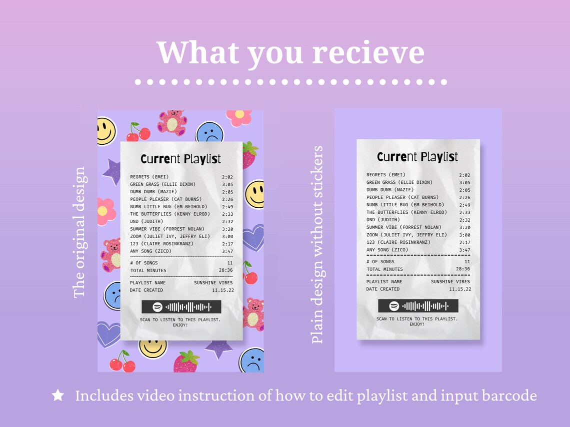 Spotify Playlist Template for Instagram- Instagram Templates- Canva ...