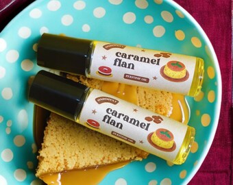 Caramel Flan Perfume Oil - Caramel Flan Perfume Rollerball, Caramel Flan Gourmand Perfume, Caramel Flan Fragrance Oil, Travel Size Perfume