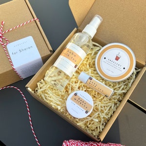 Boba Milk Tea Self Care Spa Gift Set - Gift for Boba Lovers, Milk Tea Sugar Scrub, Milk Tea Fragrance Room Spray, Boba Lip Balm