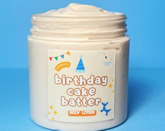Cake Batter Lotion - Cake Batter Body Lotion, Cake Batter Body Cream, Cake Batter Body Butter, Cake Batter Body Yogurt, Non-greasy Lotion