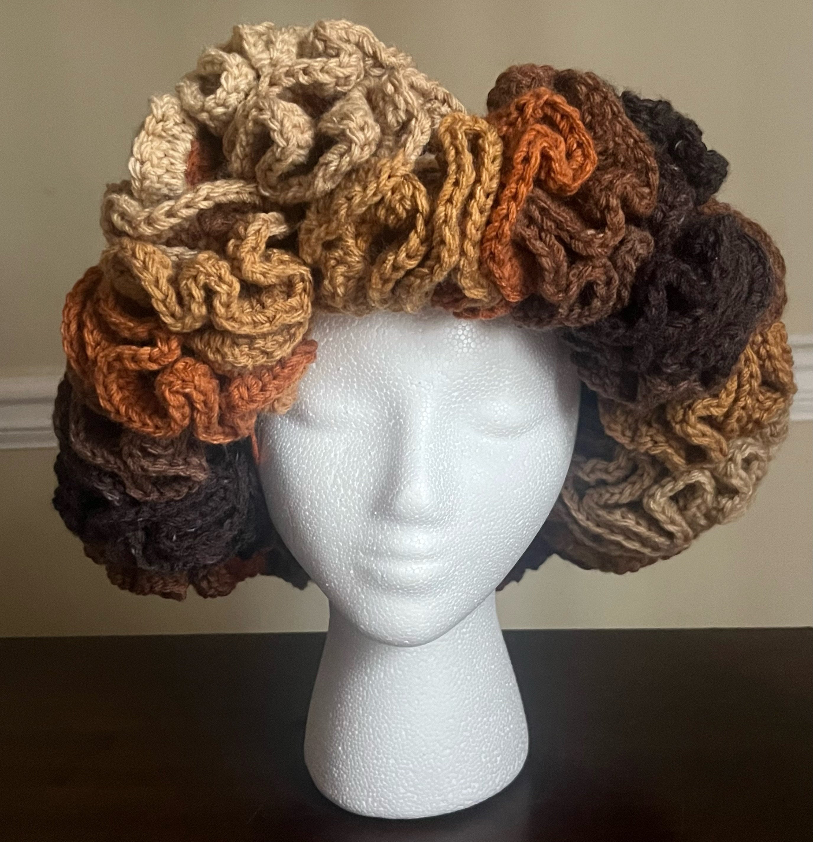 Extreme Ruffle Crochet Hat - Etsy