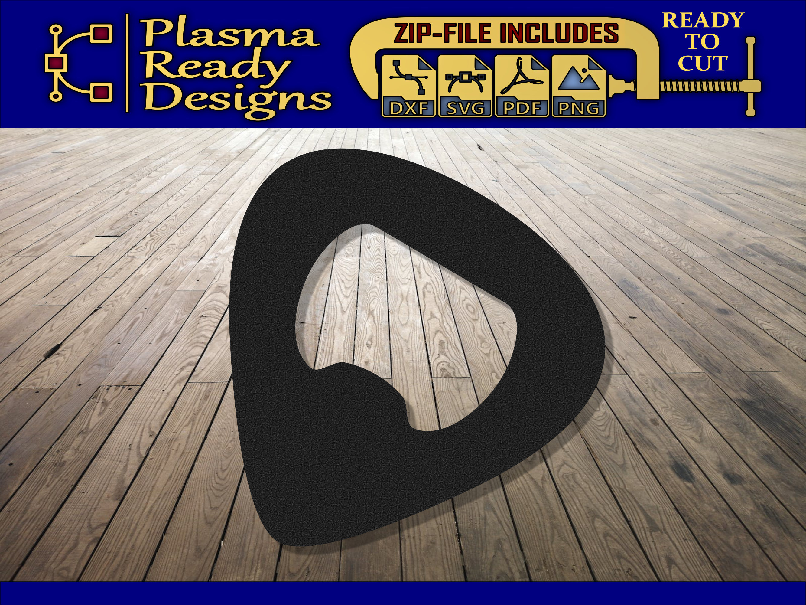 Guitar Pick Bottle Opener SVG/DXF Digital Download Laser CNC Plasma