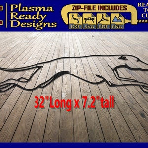 Greyhound Dog - SVG/DXF - Download digitale - Laser CNC Plasma Waterjet - Greyhound Dxf - Greyhound Svg