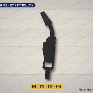 Mig-pistol flasköppnare klippfil SVG DXF – svetsare present, metall flasköppnare, CNC plasmalaser (digital nedladdning)