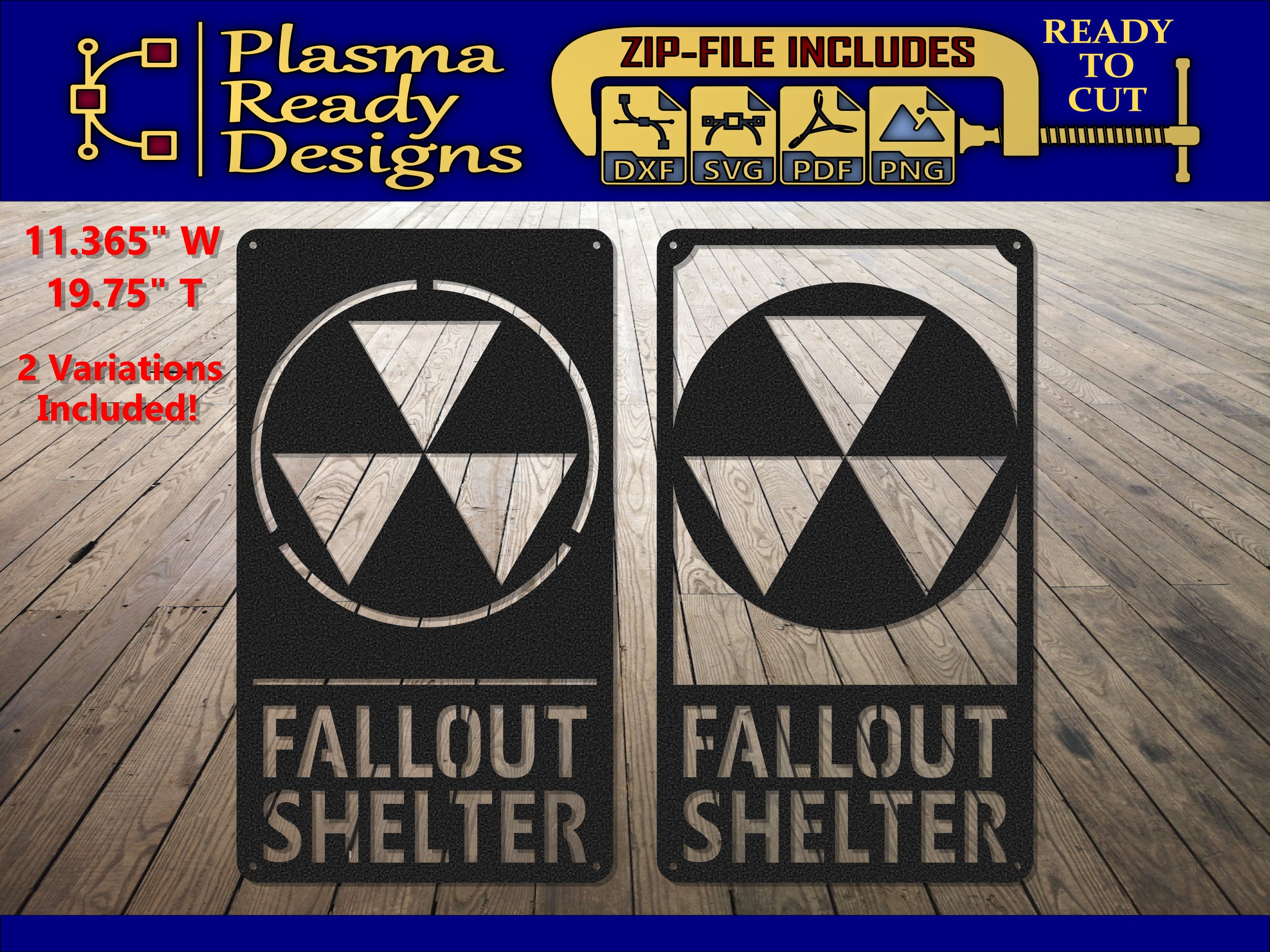 Fallout Shelter Sign - SVG/DXF - Digital Download - Laser CNC Plasma ...