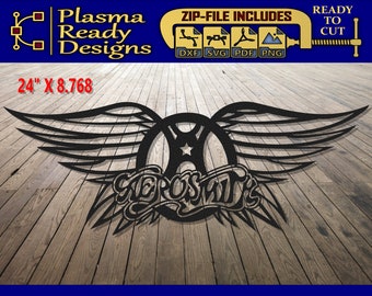Aerosmith - SVG/DXF - Digital Download - Laser CNC Plasma Waterjet - Aerosmith Dxf - Aerosmith Svg