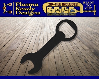 Wrench Bottle Opener - SVG/DXF - Digital Download - Laser CNC Plasma Waterjet - Wrench Dxf - Wrench Svg