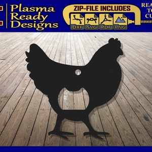 Abridor de botellas de gallina - SVG/DXF - Descarga digital - Chorro de agua de plasma CNC láser - Hen Dxf - Hen Svg
