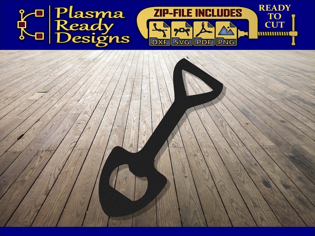 Shovel Bottle Opener SVG/DXF Digital Download Laser CNC Plasma Waterjet