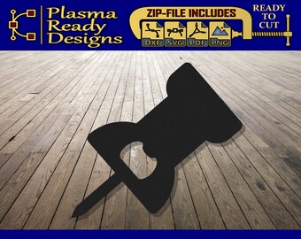 Punaise-flesopener - CNC-lasergesneden bestand (digitale download)
