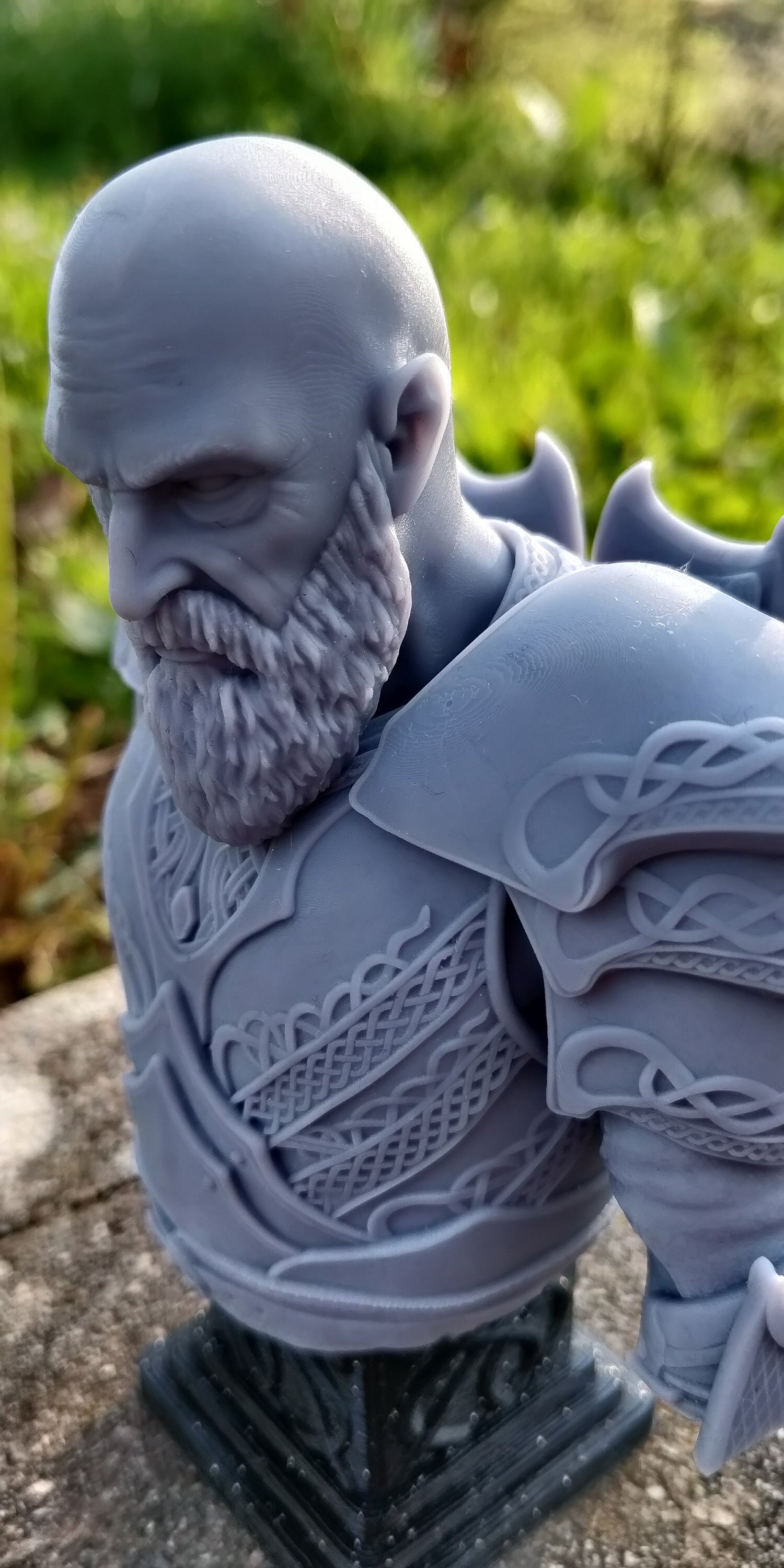 Thor God of War Ragnarok Handmade Polymer Clay Sculpture 