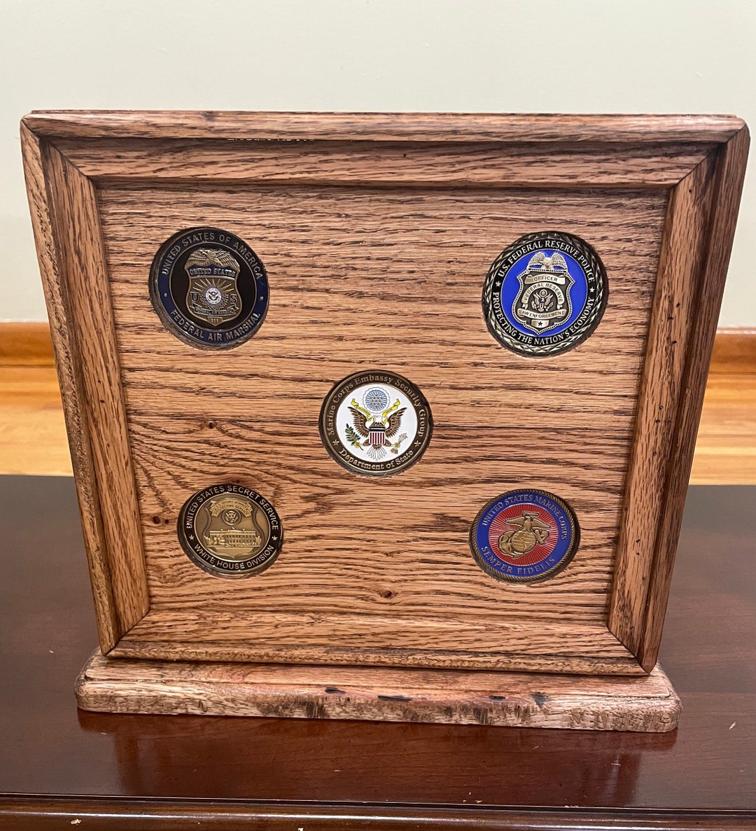 Custom CHALLENGE COIN Display Case Etsy