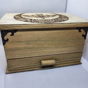 Lunar Moth Jewelry Box Handmade