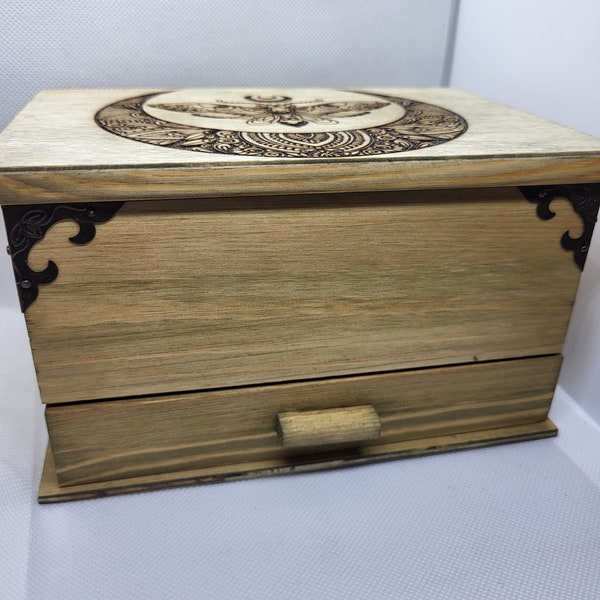 Lunar Moth Jewelry Box Handmade