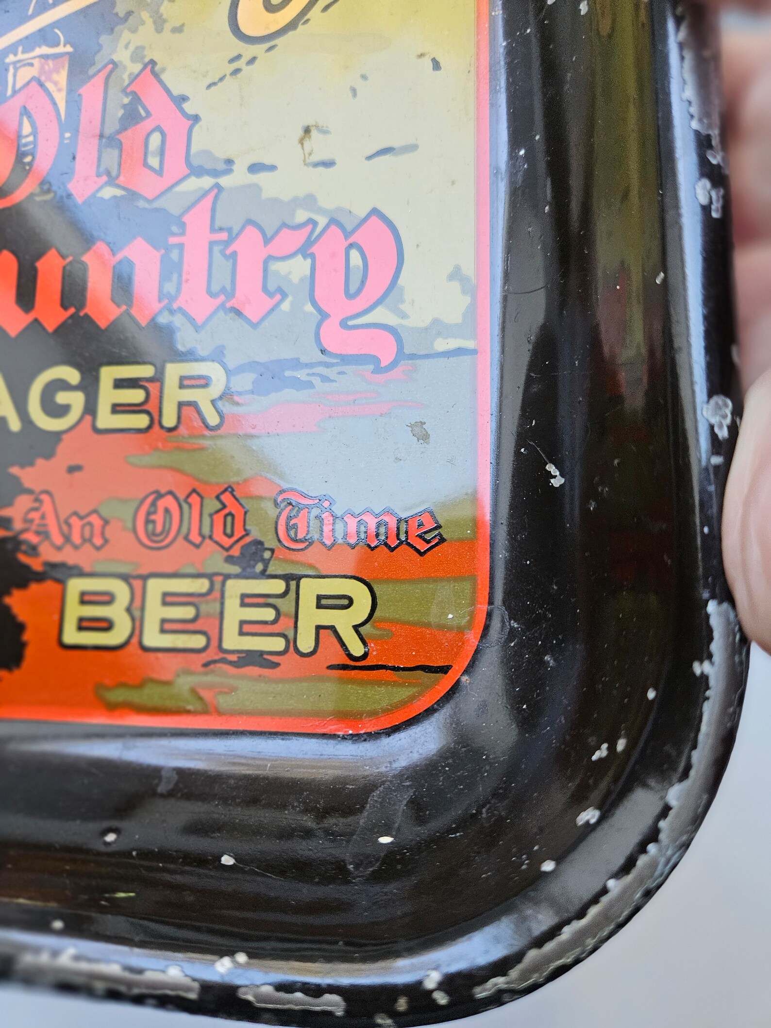 Vintage Jung Old Country Lager Beer Tray, Wm. G. Jung Brewing Company