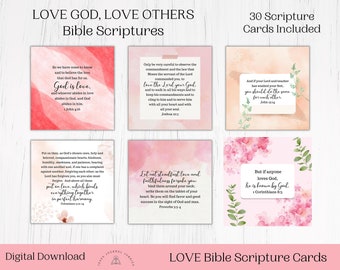 Tarjeta de Escritura de la Biblia de Amor, Versículo Bíblico Imprimible, Biblia de San Valentín, Escritura de Amor, Regalo Cristiano, Tarjeta de Oración, Tarjeta de Escritura de San Valentín