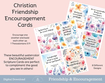 Tarjeta de aliento, Tarjeta de las Escrituras de la Amistad, Versículo bíblico de amor, Tarjeta de las Escrituras, Escritura de San Valentín, Regalo cristiano, Tarjeta de oración, Arte de la fe