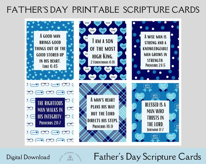Father's Day Printable, Bible Verse Printable, I Love Dad, Best Dad ...