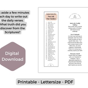 Scripture Study, Bible Study Printable, Scripture Journal, Prayer ...