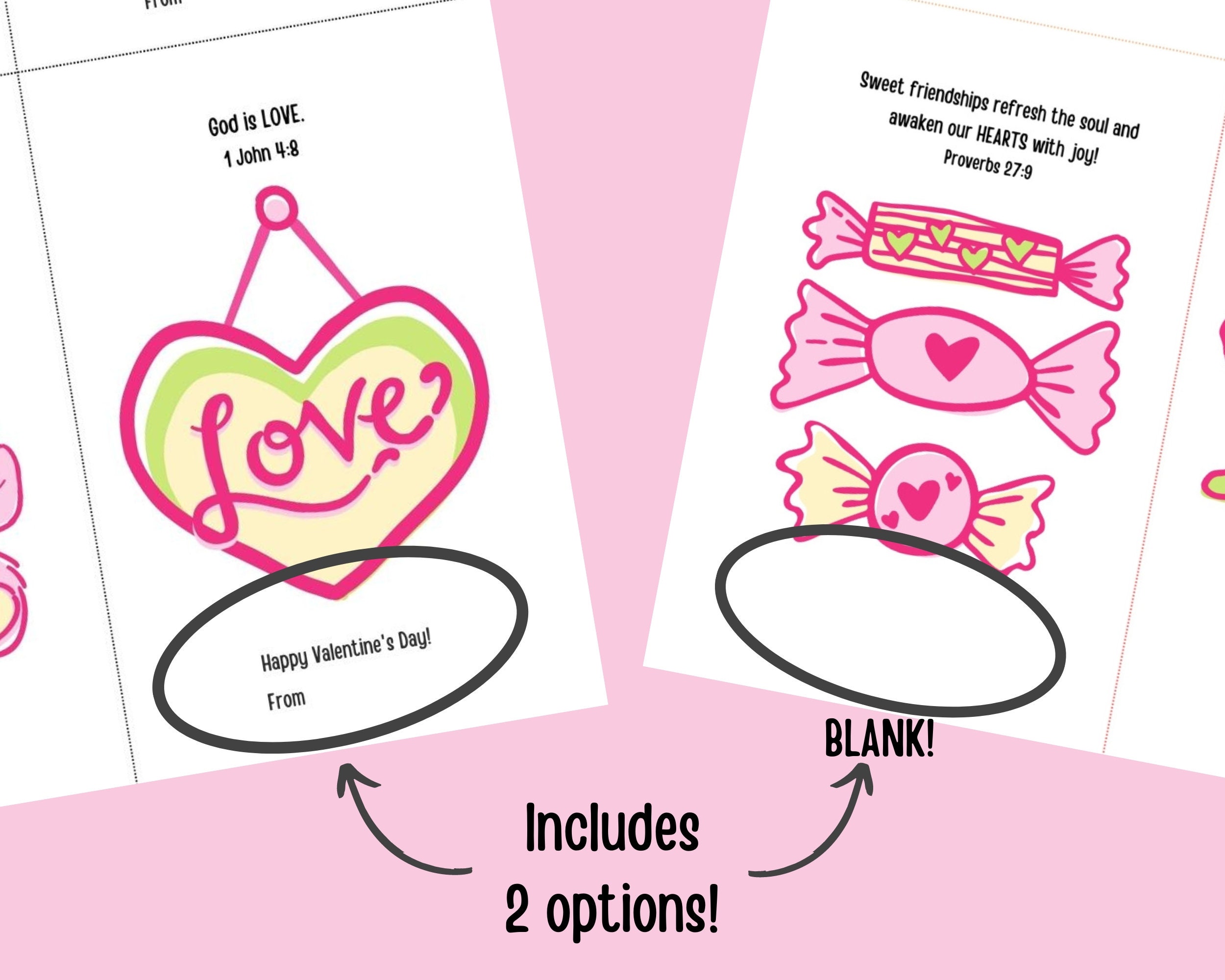 Kids Valentine Cards Printable Scripture Valentine Cards Valentine For Kids Christian