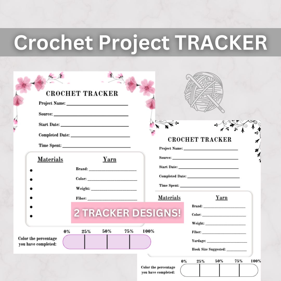 Crochet Project Tracker PDF: Organize, Plan, and Create With Ease - Etsy