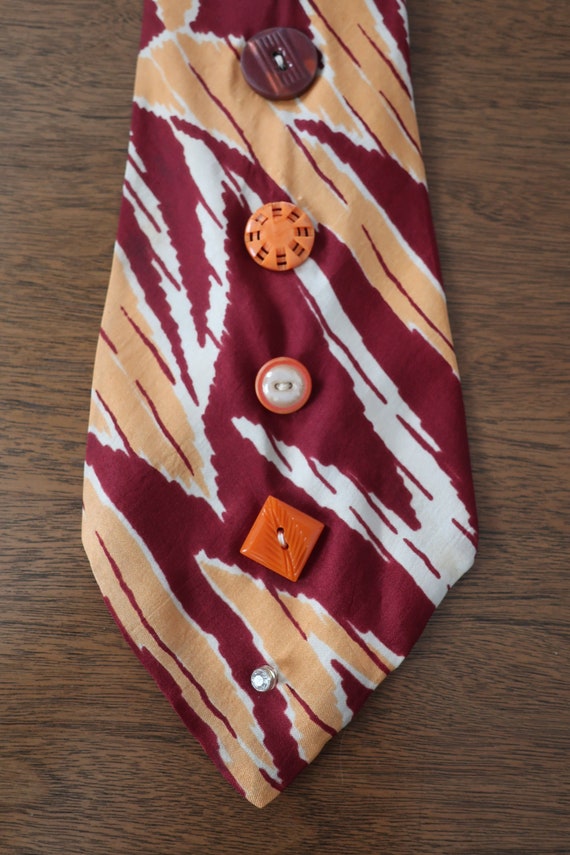 Multi-Color Button Tie #3