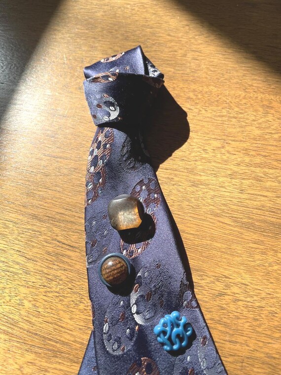 Blue Button Tie #2 - image 1