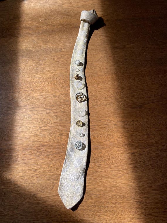 Ivory Button Tie #2 - image 2