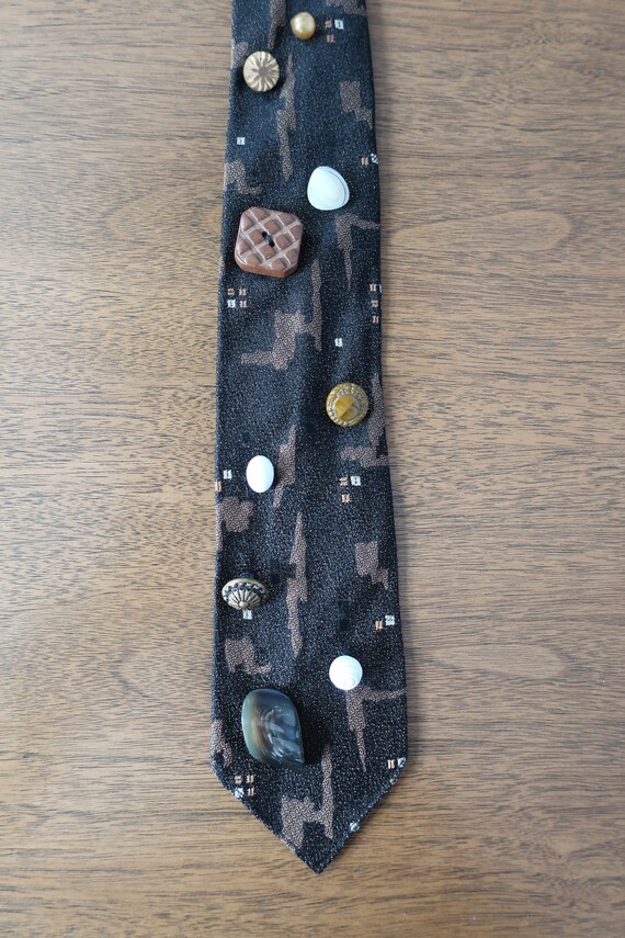 vintage 1 button black - Gem