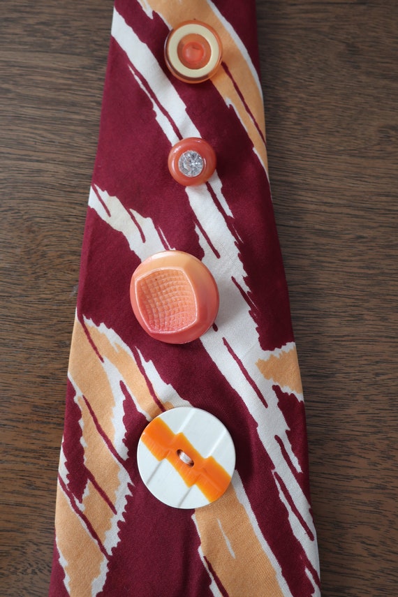 Multi-Color Button Tie #3 - image 3