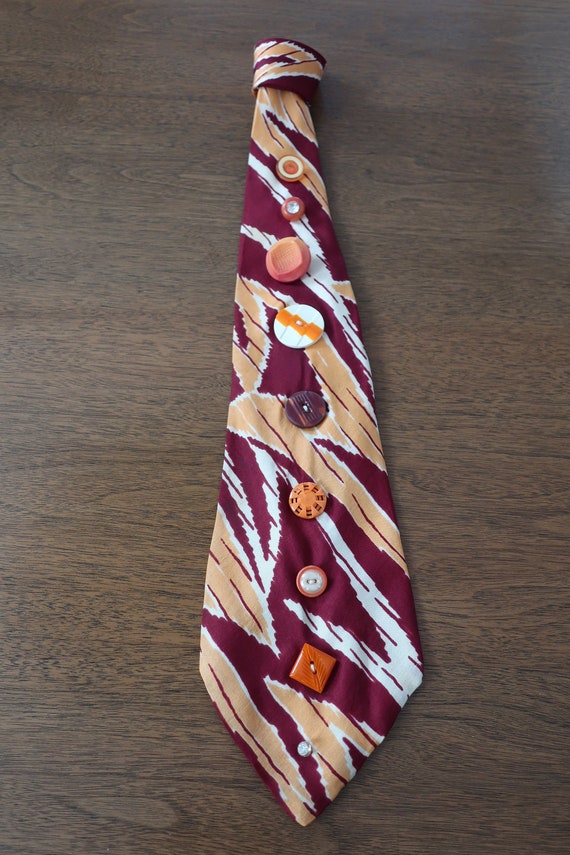 Multi-Color Button Tie #3 - image 2
