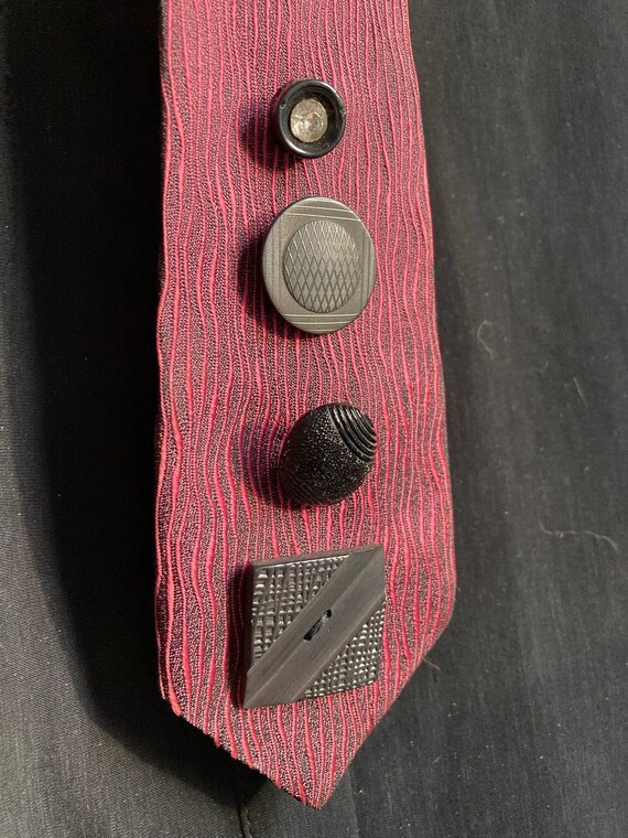 Red Button Tie #4 - image 5