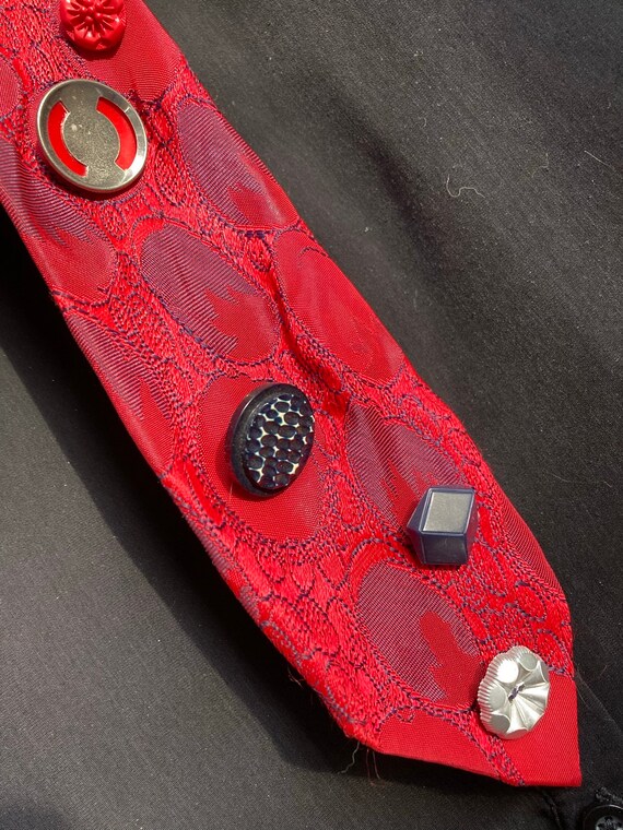 Red Button Tie #1 - image 4