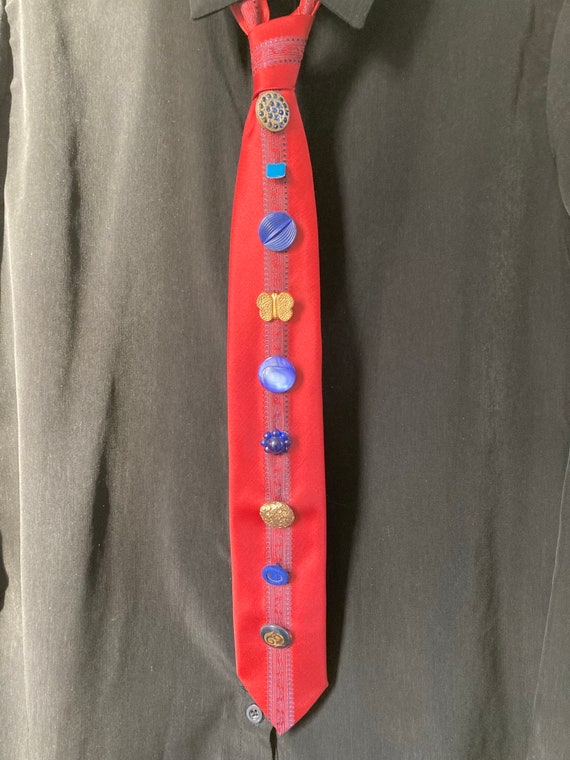 Red Button Tie #3 - image 2