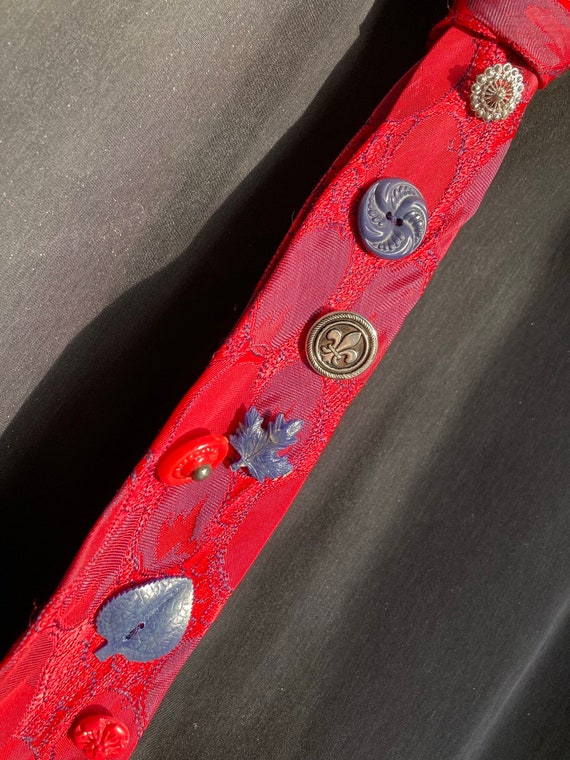Red Button Tie #1 - image 5