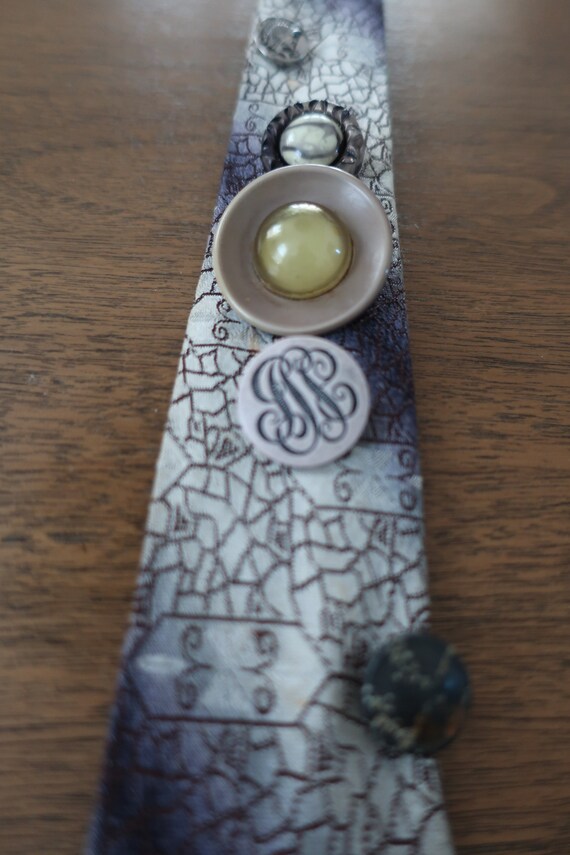Grey Button Tie #2 - image 1