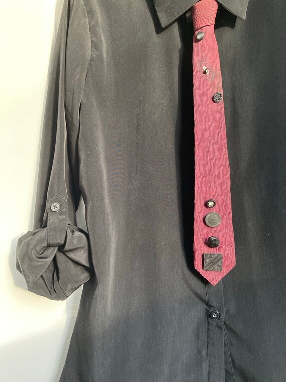 Red Button Tie #4 - image 2