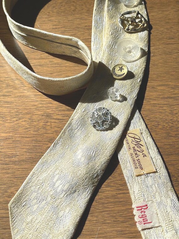 Ivory Button Tie #2 - image 1