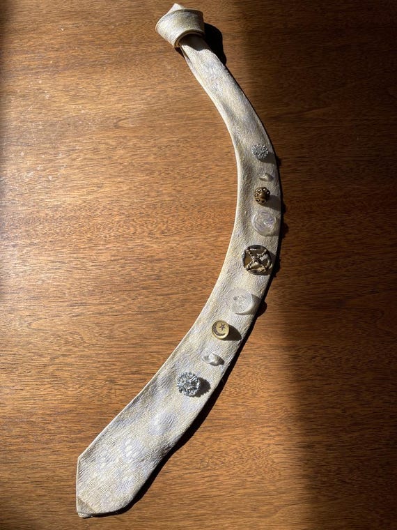 Ivory Button Tie #2 - image 5