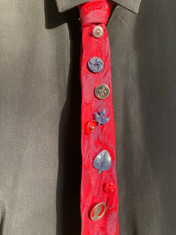 Red Button Tie #1 - image 2