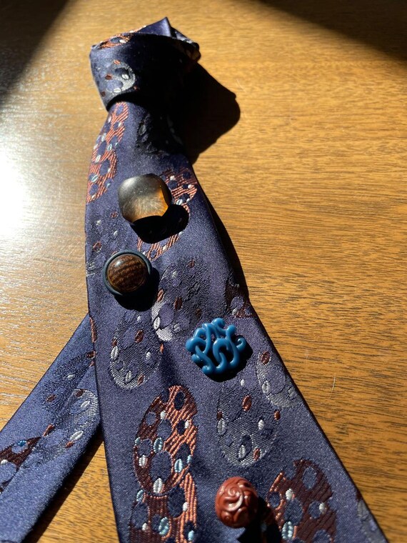 Blue Button Tie #2 - image 5