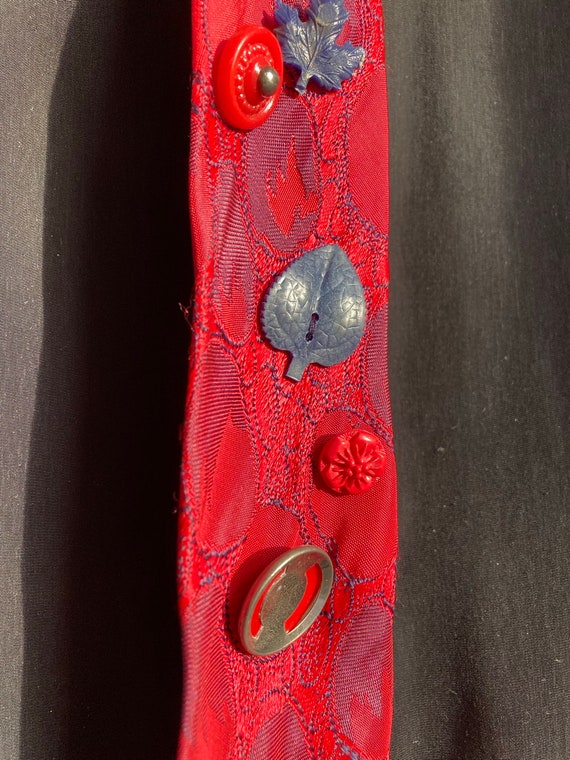 Red Button Tie #1 - image 3