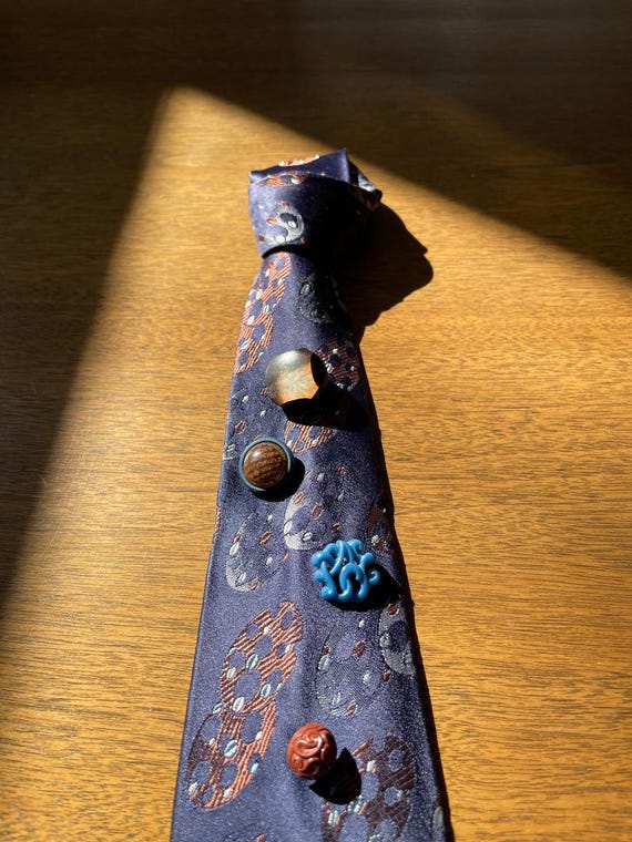Blue Button Tie #2 - image 2