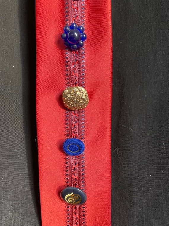 Red Button Tie #3 - image 6