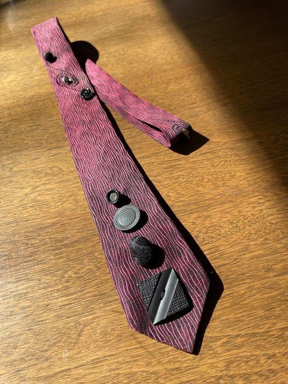 Red Button Tie #4 - image 1