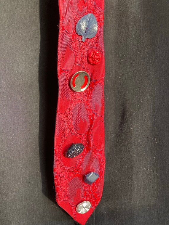 Red Button Tie #1 - image 7